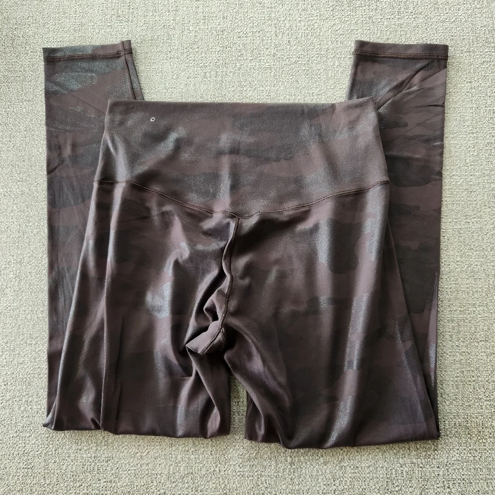 Offline By Aerie Real Me 7/8 Legging Hi Rise Size Large Brown Metallic Camo